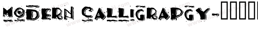 modern calligrapgy字体转换